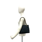 Chanel And Quilted CC Logo Caviar Leather Shoulder Bag Tote Black — view 2