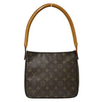 Louis Vuitton Monogram Shoulder Bag Looping MM Brown