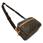 Louis Vuitton Monogram Shoulder Bag Reporter PM Brown — view 4