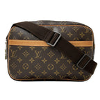 Louis Vuitton Monogram Shoulder Bag Reporter PM Brown