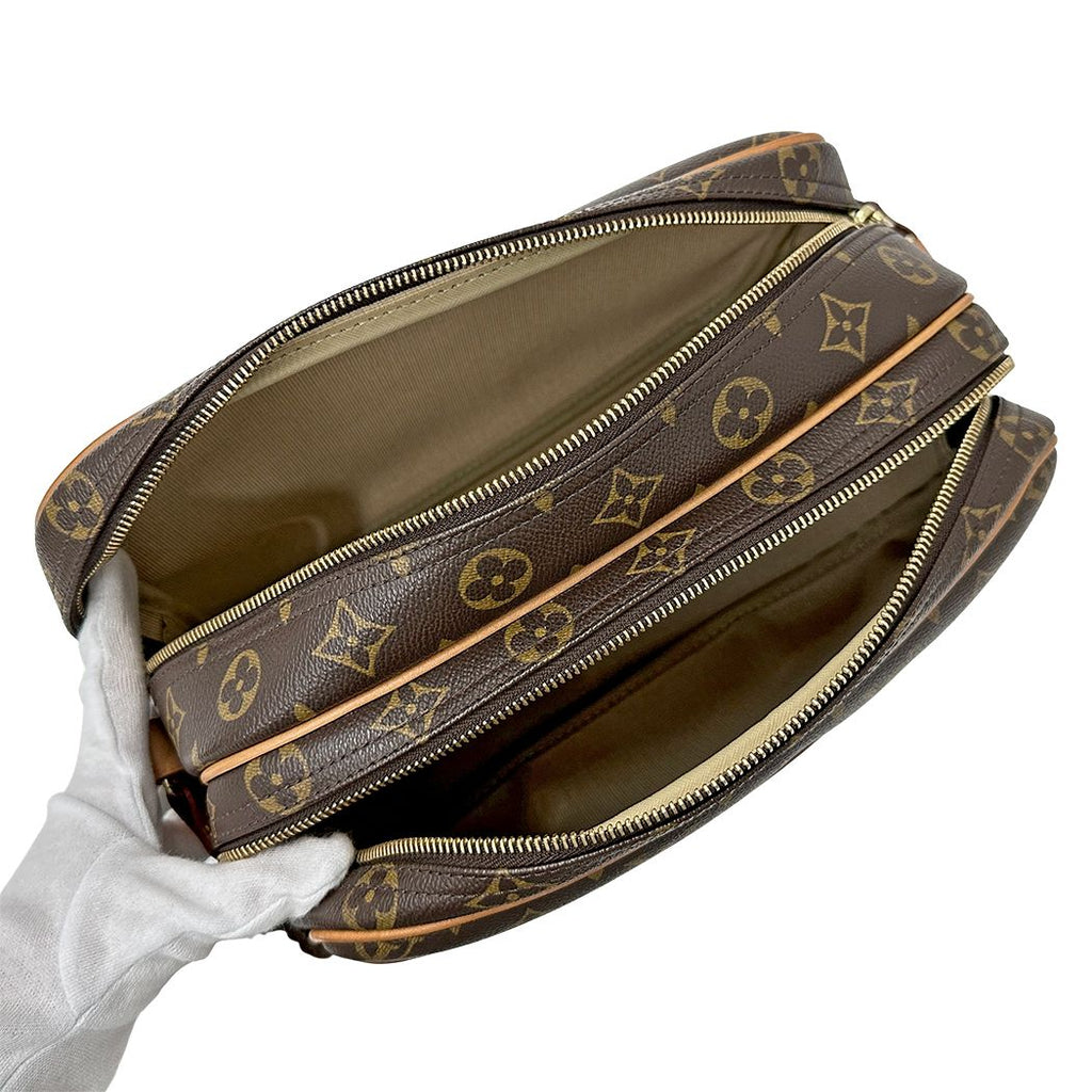 Louis Vuitton Monogram Shoulder Bag Reporter PM Brown — view 5