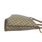 Gucci Vintage GG Pattern Logo Leather Tote Brown — view 6