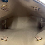 Gucci Vintage GG Pattern Logo Leather Tote Brown — view 9