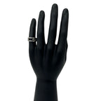 Gucci Logo Motif 925 Sterling Silver Ring — view 2