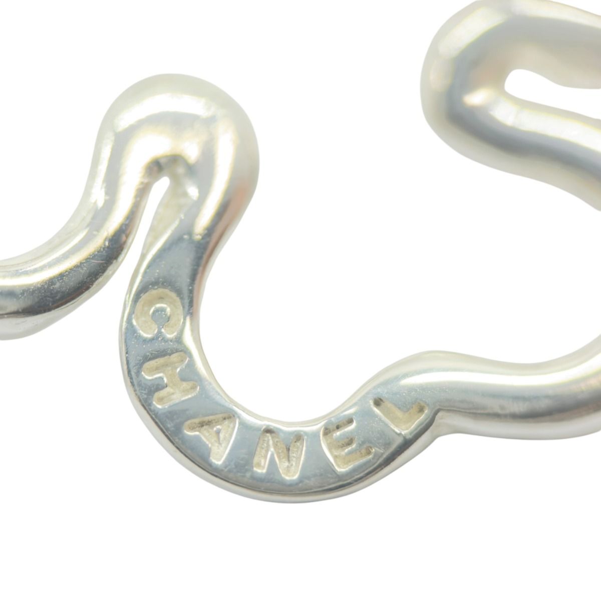 Chanel Clover Motif 925 Sterling Silver Earrings — view 5