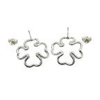 Chanel Clover Motif 925 Sterling Silver Earrings — view 4