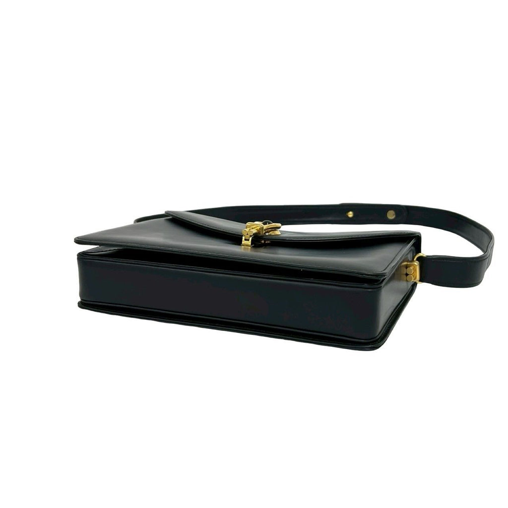 Gucci Tiger Eye Calf Leather Shoulder Bag Black — view 7