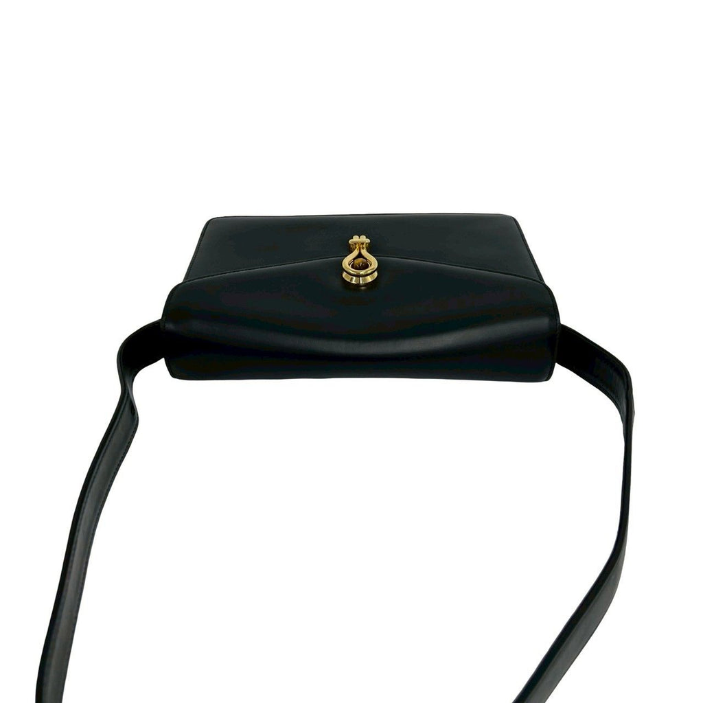 Gucci Tiger Eye Calf Leather Shoulder Bag Black — view 4