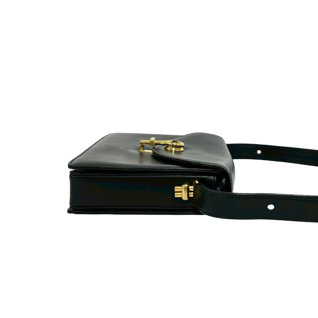 Gucci Tiger Eye Calf Leather Shoulder Bag Black — view 6