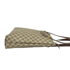 Gucci Vintage GG Logo Leather Tote Shoulder Bag Brown — view 6