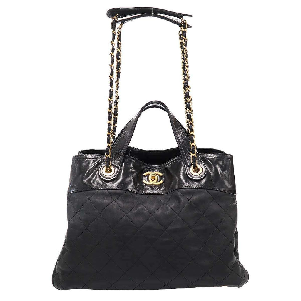 Chanel Quilted in the Mix Chain Shoulder Bag Black
