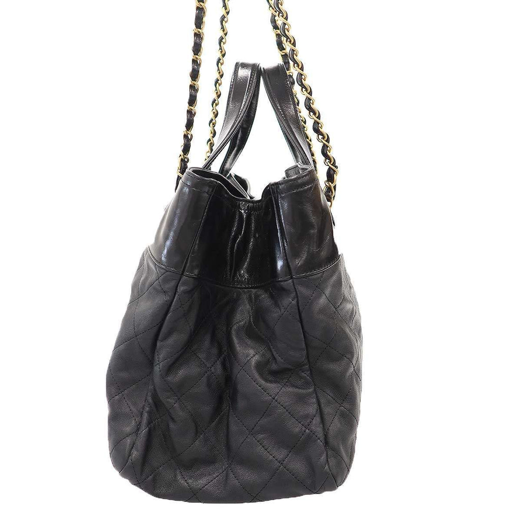 Chanel Quilted in the Mix Chain Shoulder Bag Black — view 3