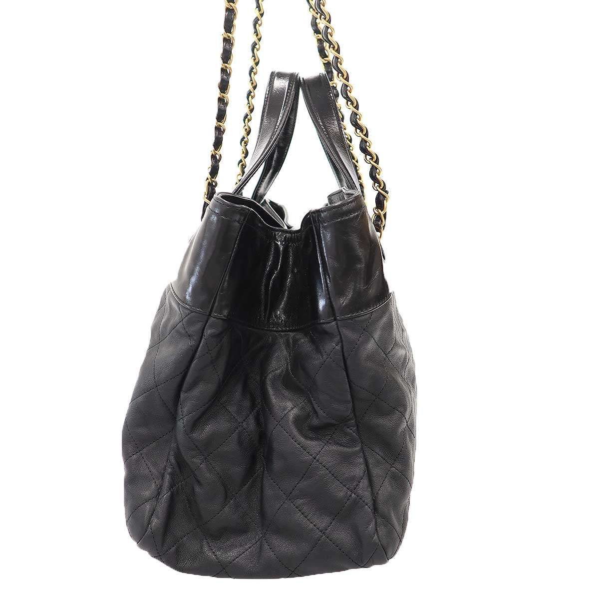 Chanel Quilted in the Mix Chain Shoulder Bag Black — view 3