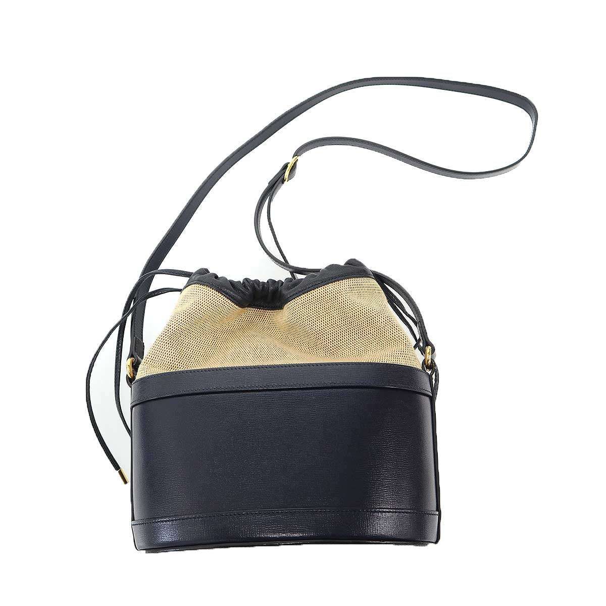 Gucci Horsebit Bucket Bag Navy — view 2
