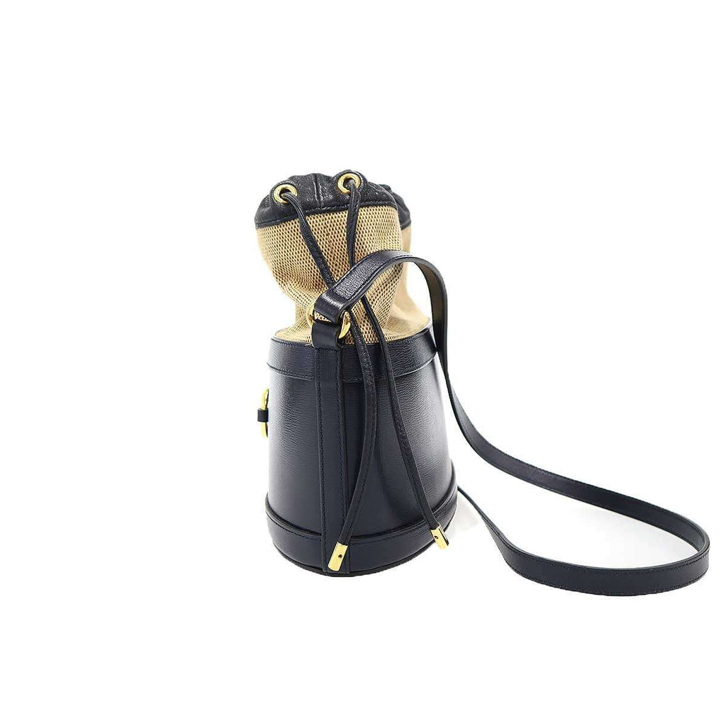 Gucci Horsebit Bucket Bag Navy — view 3
