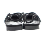 Gucci GG Rhinestone Mesh Sling Back Shoes Black — view 3