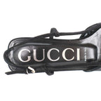 Gucci GG Rhinestone Mesh Sling Back Shoes Black — view 5