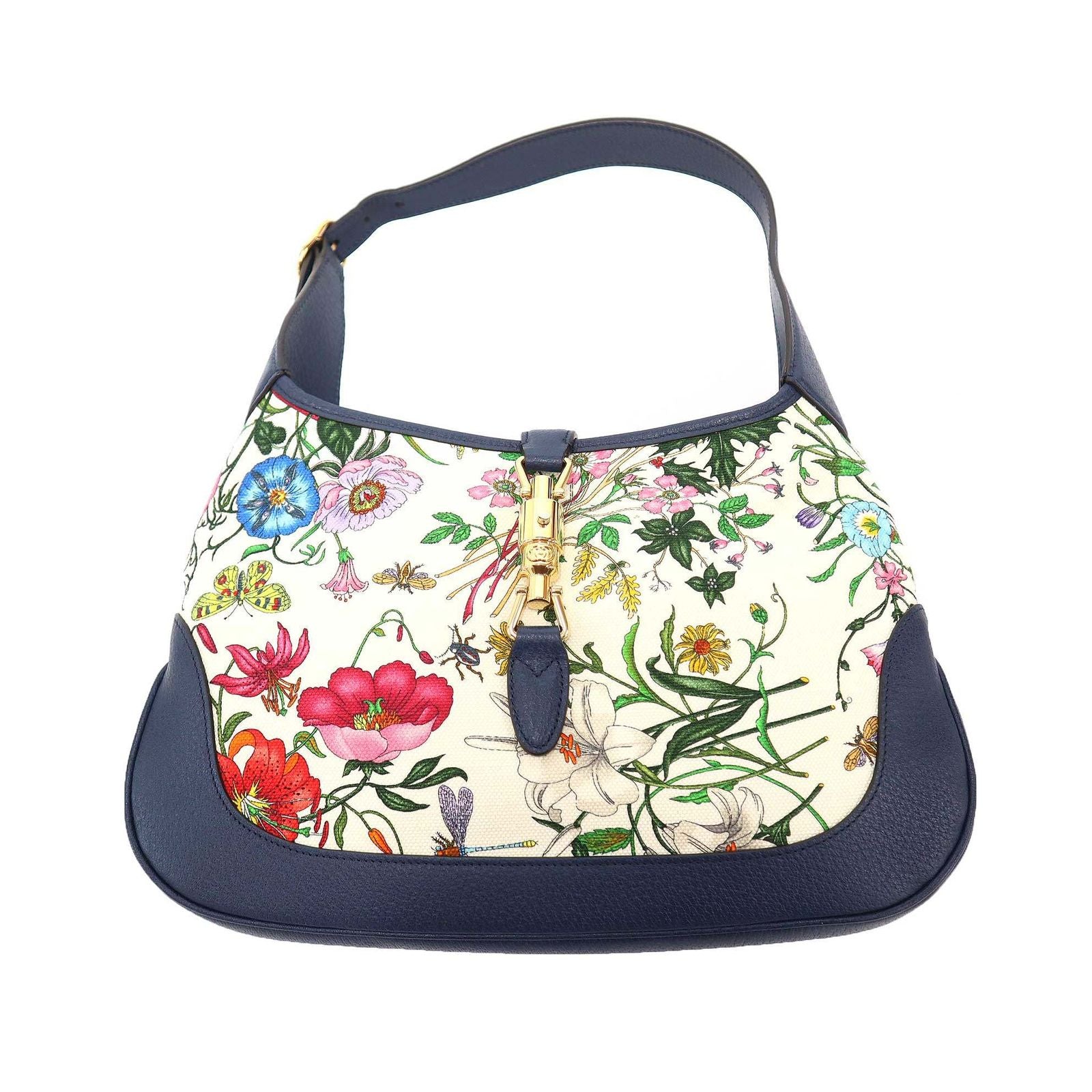 Gucci Jackie Flora Medium Hobo