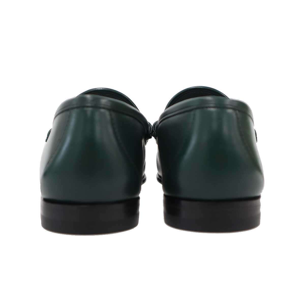 Gucci Horsebit Loafers Shoes Green — view 3