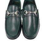 Gucci Horsebit Loafers Shoes Green — view 7