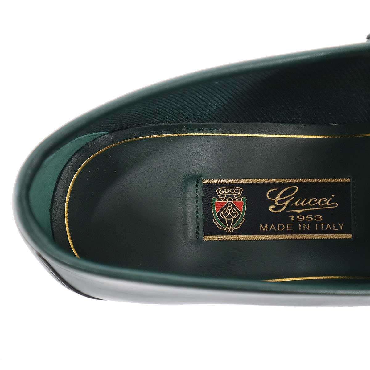 Gucci Horsebit Loafers Shoes Green — view 5