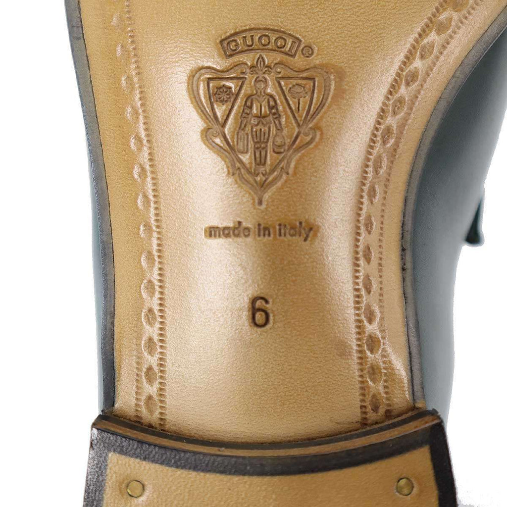 Gucci Horsebit Loafers Shoes Green — view 6