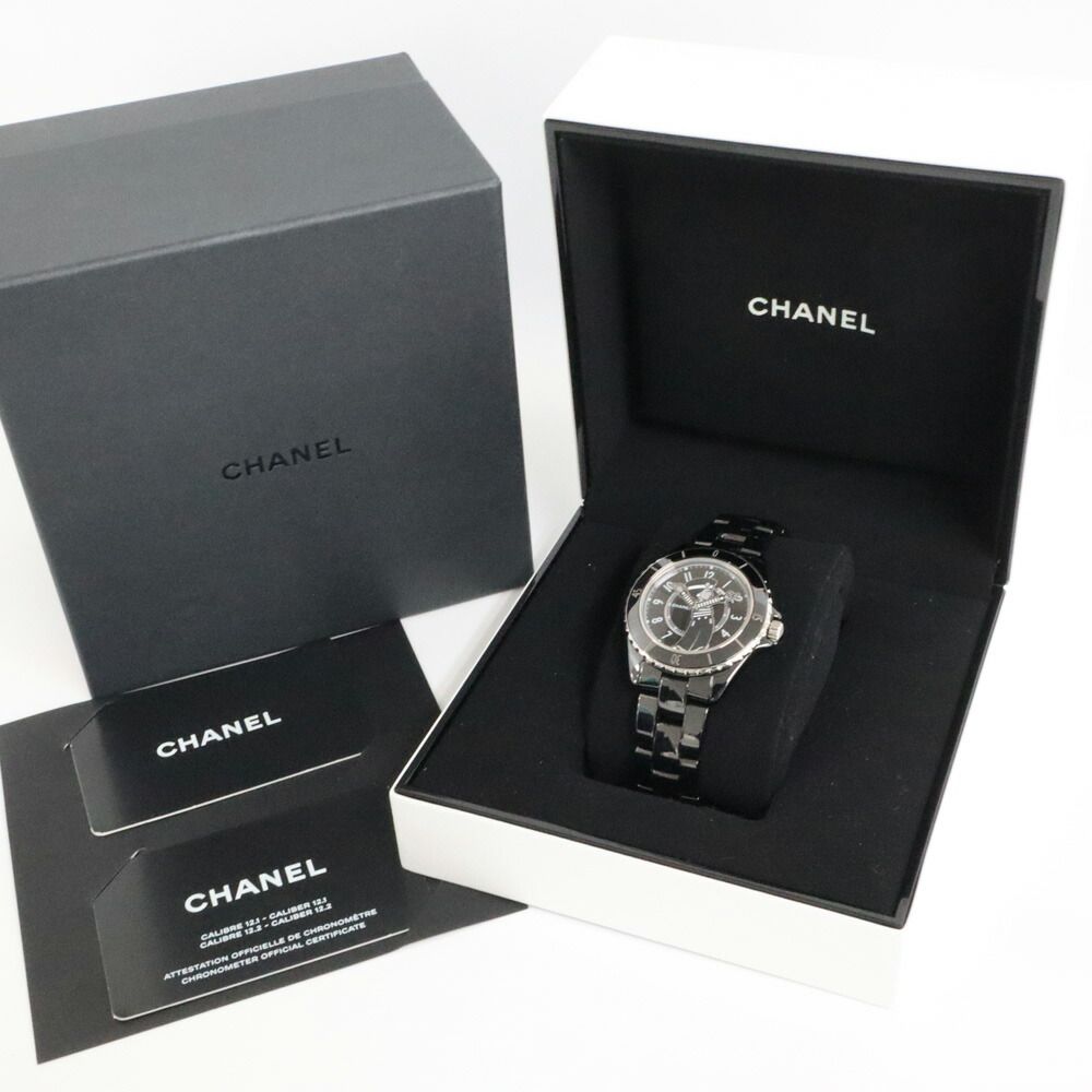 Chanel Mademoiselle la Pausa Black Ceramic Automatic Winding Watch — view 4