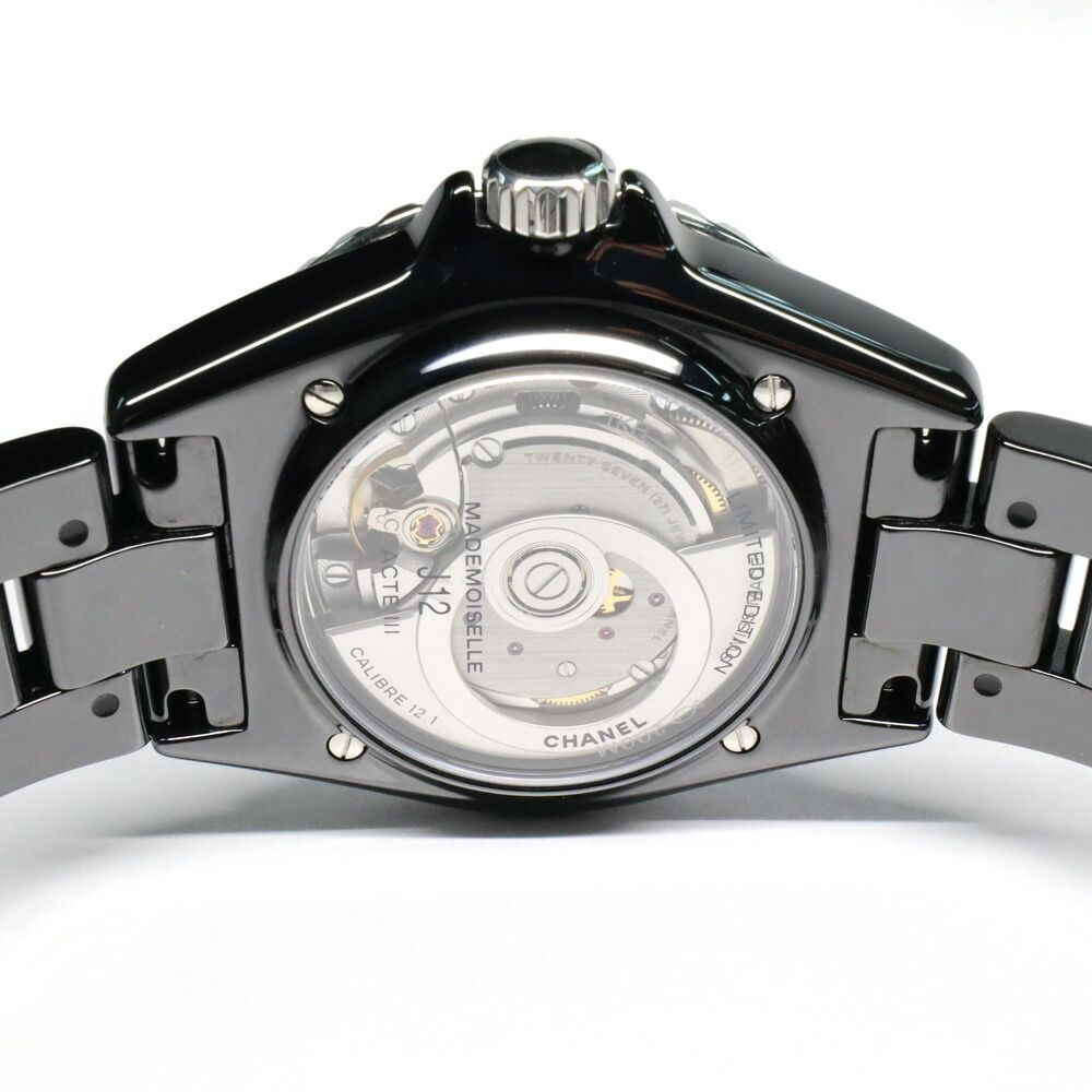 Chanel Mademoiselle la Pausa Black Ceramic Automatic Winding Watch — view 8