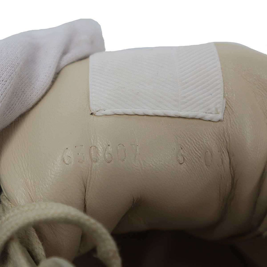 Gucci Ryton Print Leather Sneakers Beige — view 6