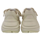 Gucci Ryton Print Leather Sneakers Beige — view 3
