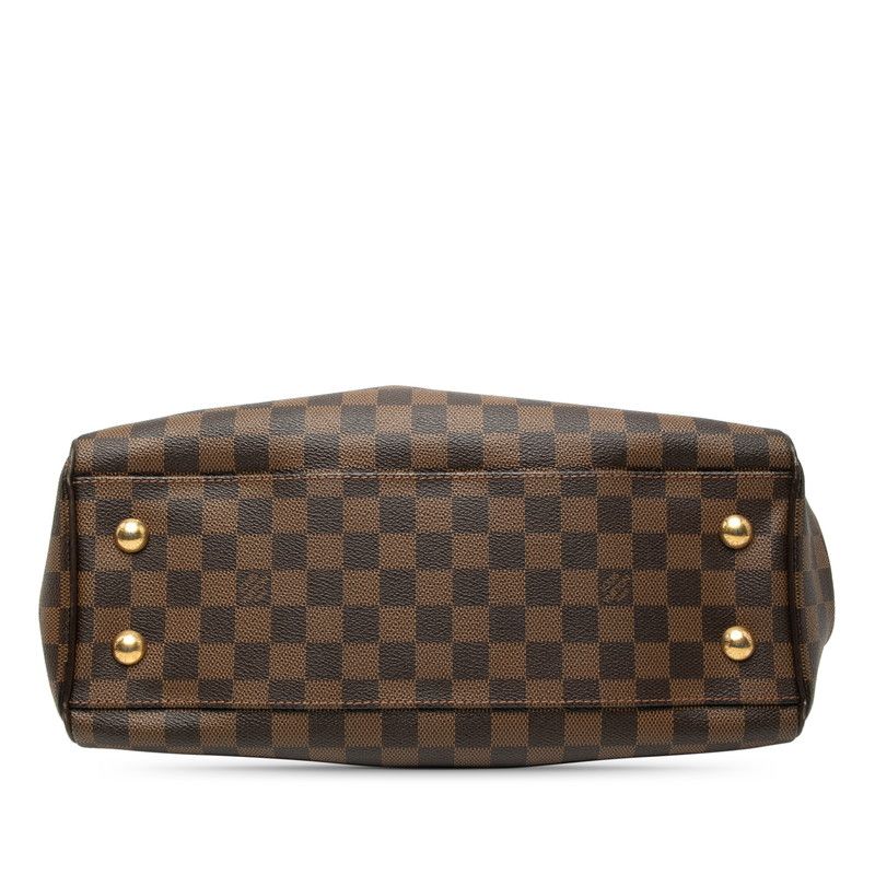 Louis Vuitton Damier Trevi PM 2-Way Shoulder Bag Brown Leather — view 3