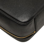 Chanel CC Logo Vanity 2-Way Shoulder Bag Black Caviar Leather — view 5