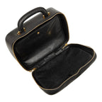 Chanel CC Logo Vanity 2-Way Shoulder Bag Black Caviar Leather — view 9