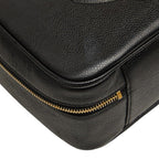 Chanel CC Logo Vanity 2-Way Shoulder Bag Black Caviar Leather — view 6
