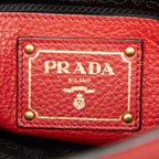 Prada 2-Way Shoulder Bag Red Leather — view 9