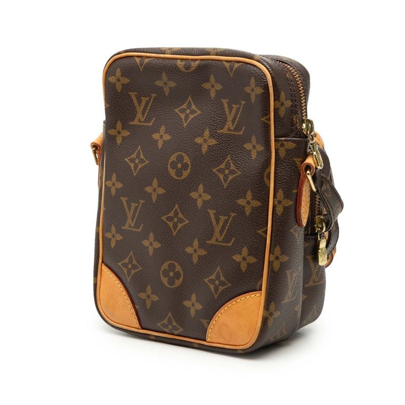 Louis Vuitton Amazon Crossbody Shoulder Bag Brown Leather — view 2