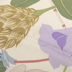 Hermes Carre 90 Flora Graeca Greek Flower Scarf Large Green Multicolor Silk — view 5