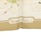 Hermes Carre 90 Flora Graeca Greek Flower Scarf Large Green Multicolor Silk — view 7