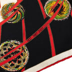 Hermes Carre 90 les Feux de Lespace Space Fireworks Scarf Large Black Multicolor — view 5
