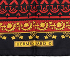 Hermes Carre 90 Brins D'or Golden Sprig Scarf Large Black Silk — view 6