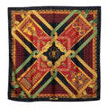 Hermes Carre 90 Brins D'or Golden Sprig Scarf Large Black Silk
