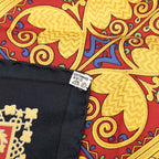 Hermes Carre 90 Brins D'or Golden Sprig Scarf Large Black Silk — view 7