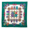 Hermes Carre 90 les Rubans du Cheval Horse Ribbon Decoration Scarf Large Green