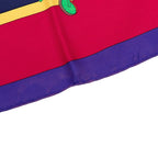Hermes Carre 90 Hello Dolly Doll Scarf Large Purple Multicolor Silk — view 6