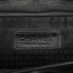 Chanel CC Logo 2.55 Quilted Chain Shoulder Bag Black Lambskin — view 7