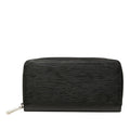 Louis Vuitton Epi Zippy Wallet Zip Around Noir Black Leather