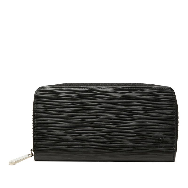 Louis Vuitton Epi Zippy Wallet Zip Around Noir Black Leather