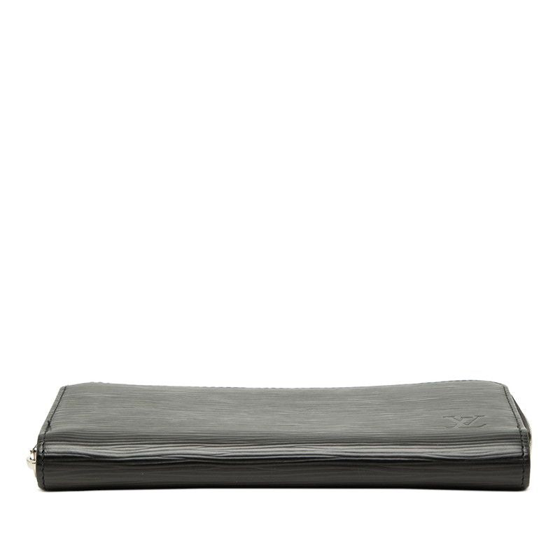 Louis Vuitton Epi Zippy Wallet Zip Around Noir Black Leather — view 3