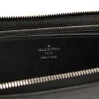 Louis Vuitton Epi Zippy Wallet Zip Around Noir Black Leather — view 5