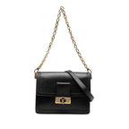 Louis Vuitton Dauphine ММ LV Lock Chain 2-Way Shoulder Bag Black Leather